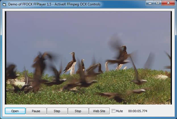 简单的视频播放控件示例程序 - ActiveX FFmpeg OCX Controls
